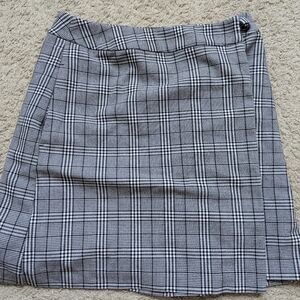 a new day Black and White Plaid Mini Skirt